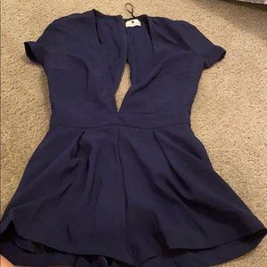 Navy blue romper